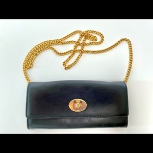 Black Coach Clutch Crossbody Purse